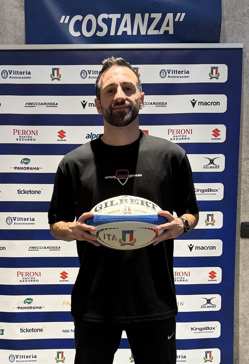 Trattamento a giocatore della Nazionale Italiana di Rugby